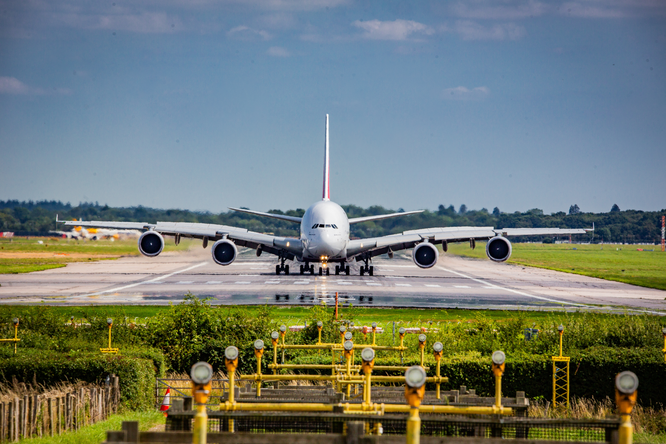 Emirates A380 at LGW