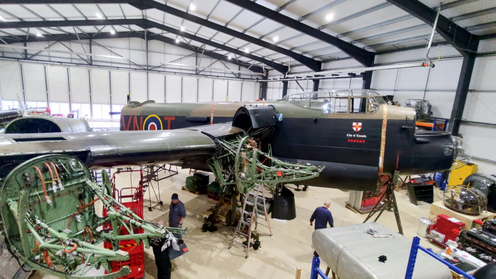 BBMF Lancaster in maintenance