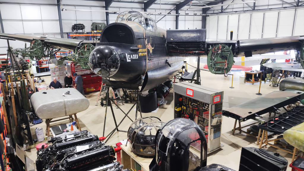 BBMF Lancaster undergoing heavy maintenance in 2026