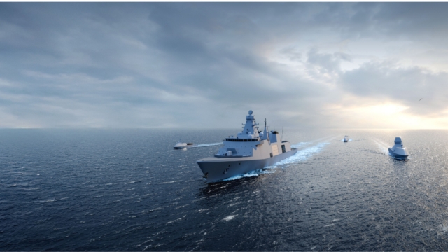 Babcock ARMOR Force four ship formation