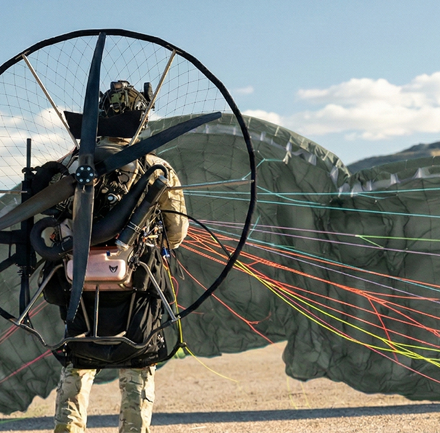 Blakcro military paraglider