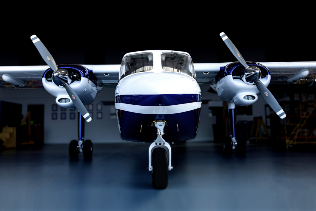 Britten-Norman-Islander-in-hangar