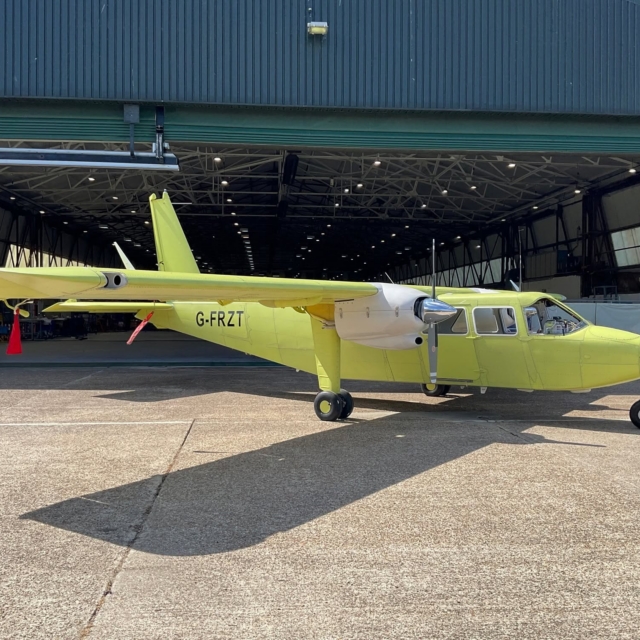 Britten Norman first UK built Islander rollout