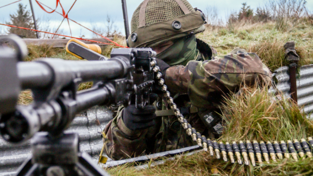 Army training.