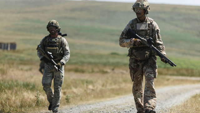 Soldiers on patrol