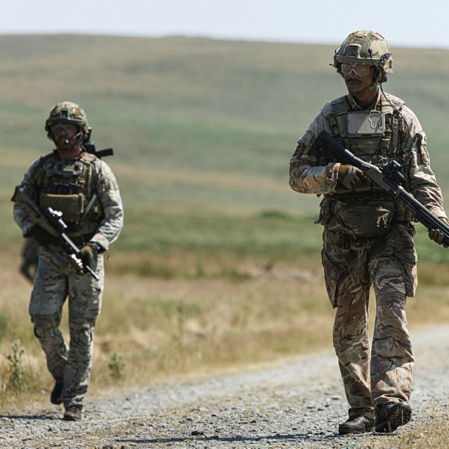 Soldiers on patrol