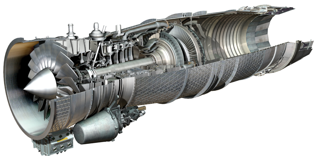 A cutaway image of the Eurojet EJ200 afterburning turbofan engine. Two of these will be used to power the CAFD platform. Image: Rolls-Royce