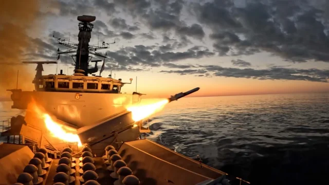 A Royal Navy warship has completed the first firing of new ship-busting missiles capable of taking out enemy vessels at ranges of more than 100 miles.