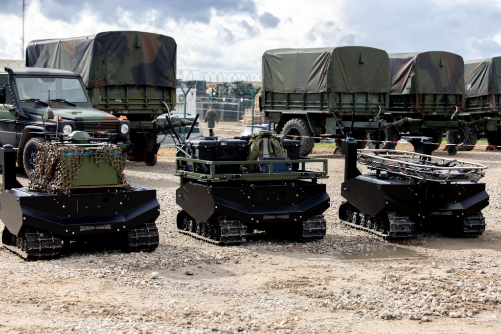 ARX Robotics' modular, tracked GEREON UGVs can carry payloads of up to 500kg (1,102lb) with an effective operational range that extends to 24 miles (40km). Image: ARX Robotics