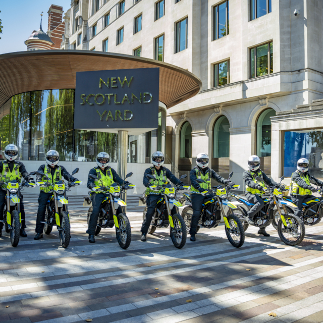 Met Sur-Ron eBikes at New Scotland Yard