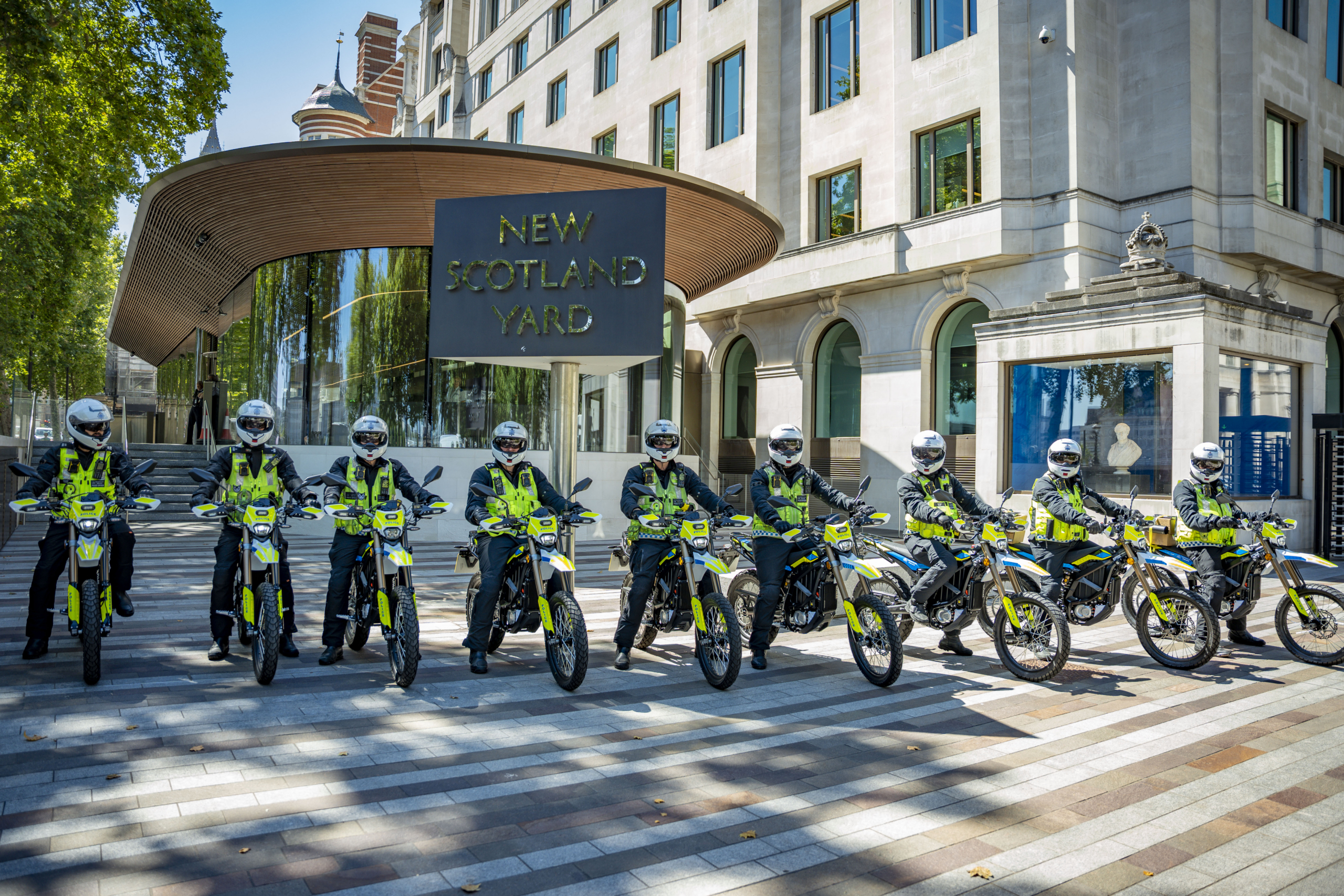 Met Sur-Ron eBikes at New Scotland Yard