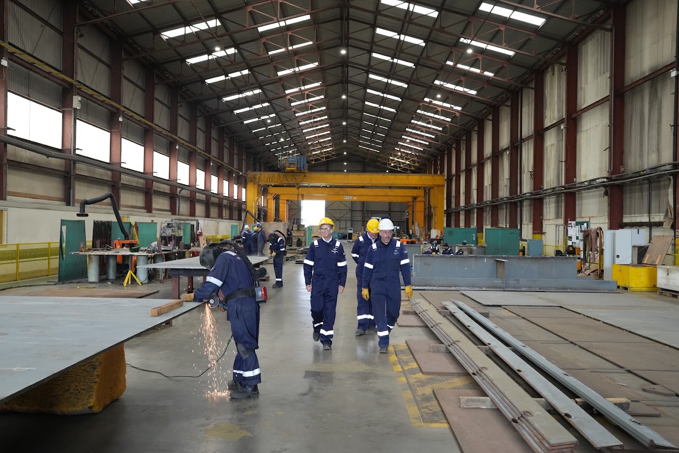 Rear Admiral Matthew Stratton tours Methil