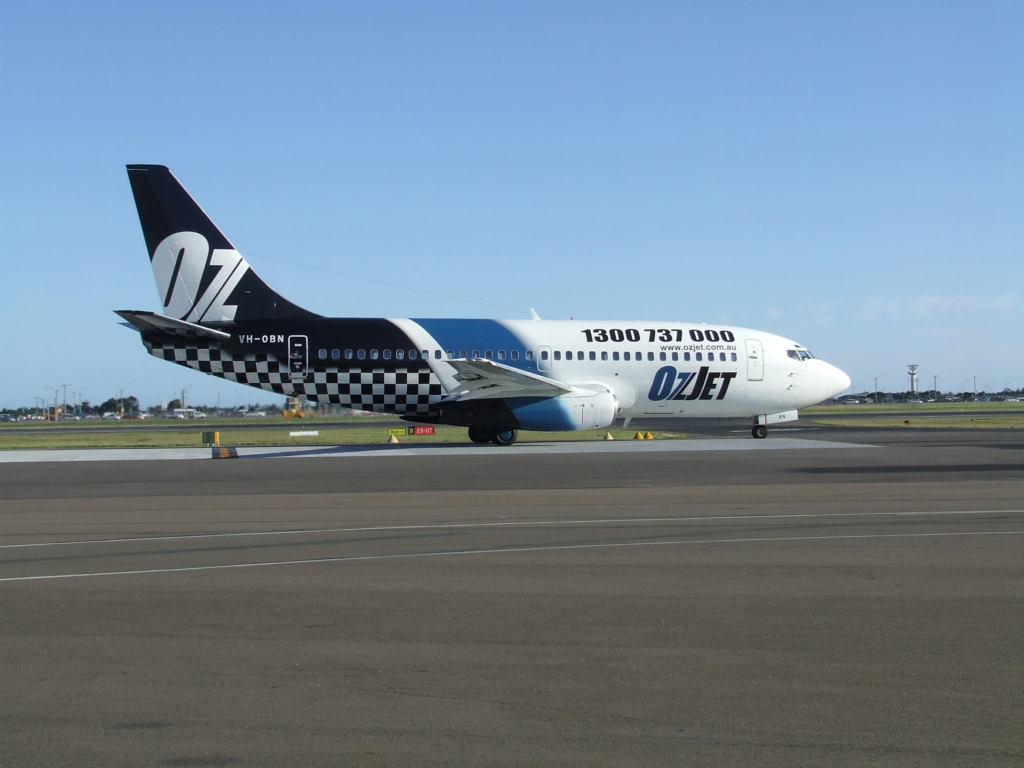 Ozjet 737 at Sydney Airport