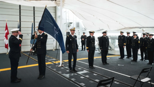 Royal navy pass command to French Navy