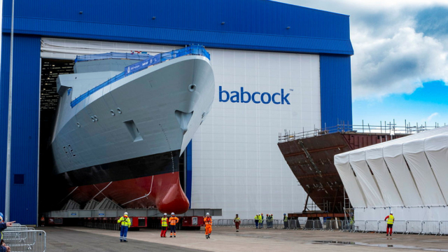 Type 31 Frigate rollout in Rosyth