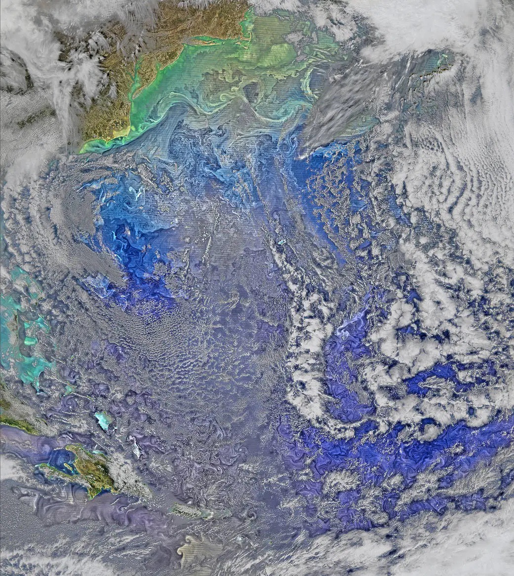 The turbulent North Atlantic, NASA