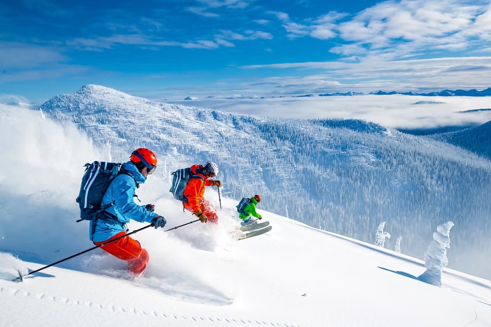 Jet2 skiing in the backcountry