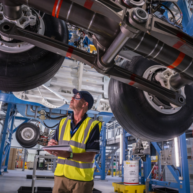Airbus Landing Gear inspection in Filton