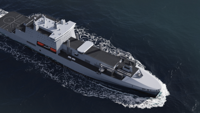 Three Fleet Solid Support vessels being delivered for the Royal Fleet Auxiliary through a partnership between Navantia UK, BMT and Harland & Wolff.