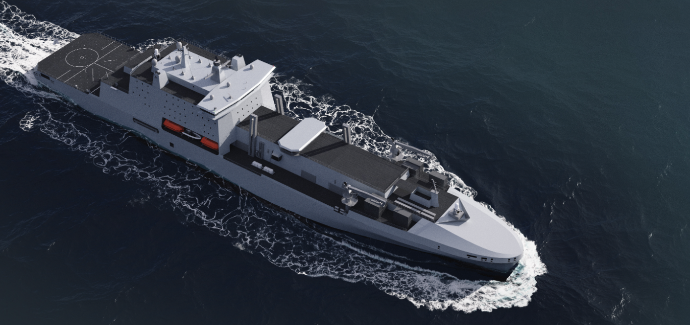 Three Fleet Solid Support vessels being delivered for the Royal Fleet Auxiliary through a partnership between Navantia UK, BMT and Harland & Wolff.