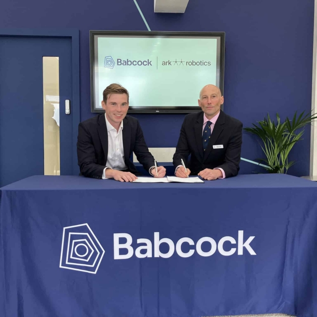 Babcock Ark Robotics sign MOU at DVD 2026