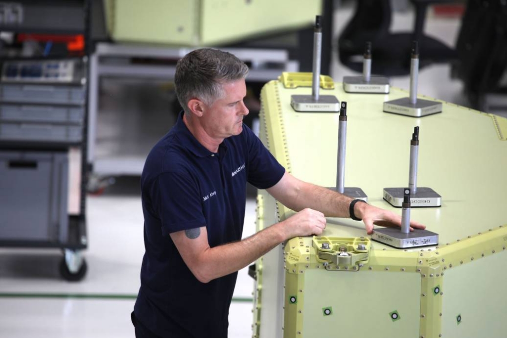Boeing P-8 Poseidon auxillary fuel tank fabricated at Marshall Aerospace