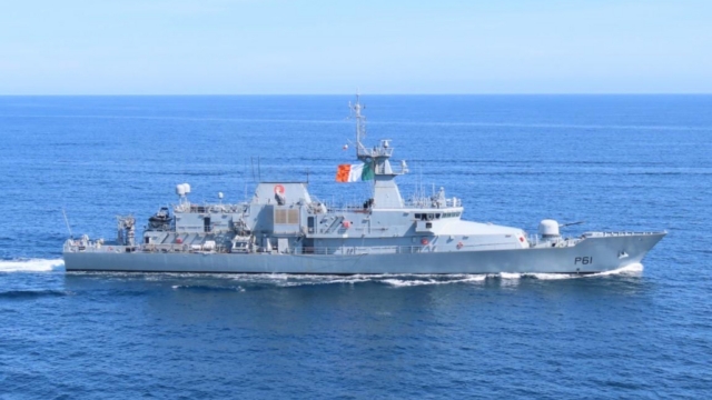 Irish Navy Irish EEZ, L.E. SAMUEL BECKETT (P61)