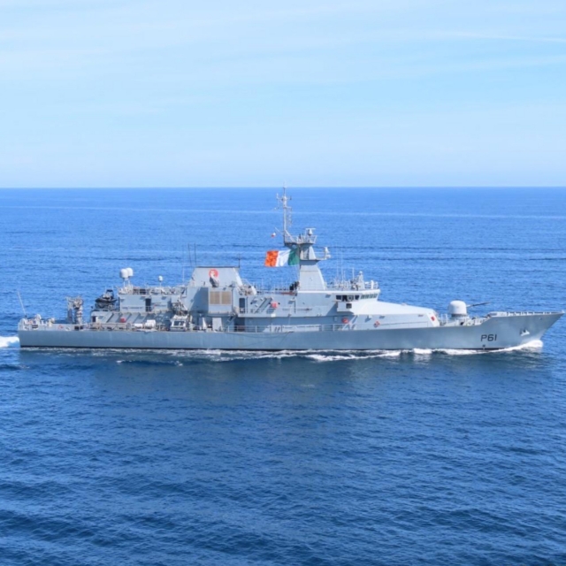 Irish Navy Irish EEZ, L.E. SAMUEL BECKETT (P61)