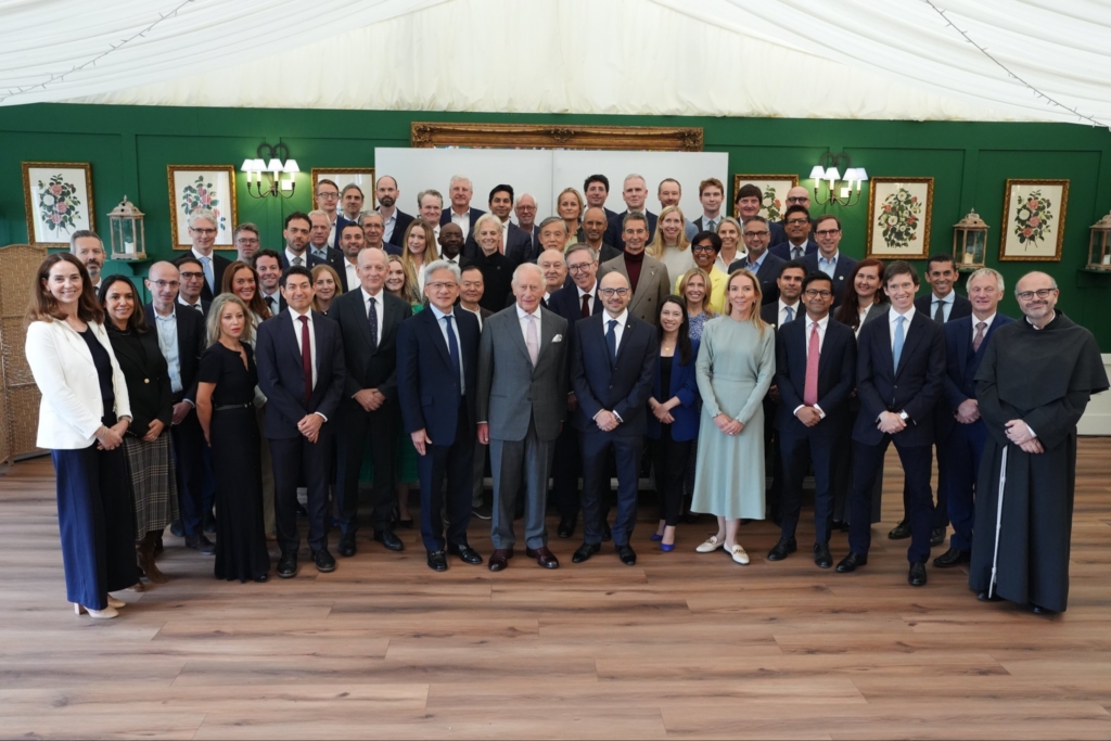 HM the King with attendees at AI conference in Scotland