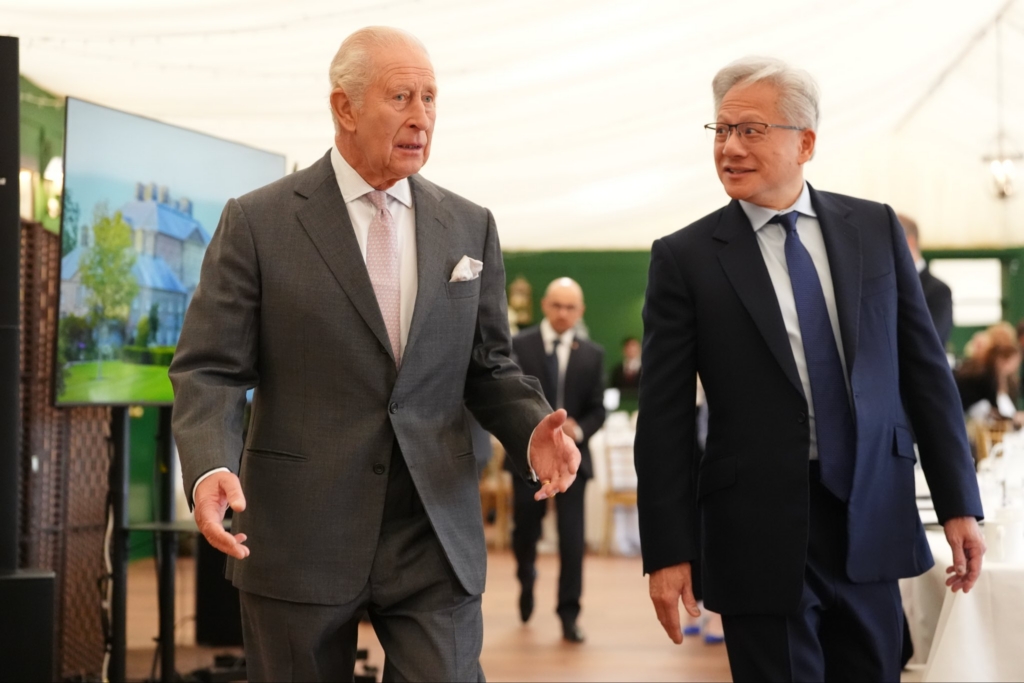 HM the King with attendees at AI conference in Scotland