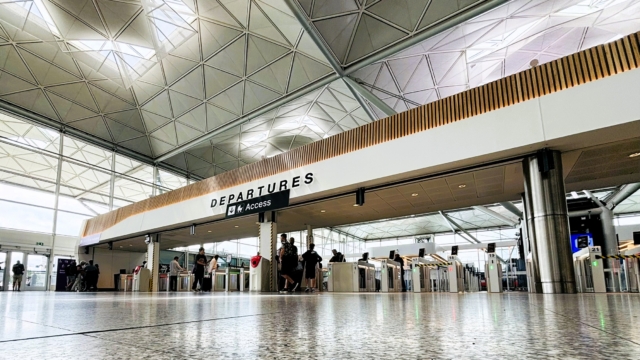 Stansted Terminal Security entrance.