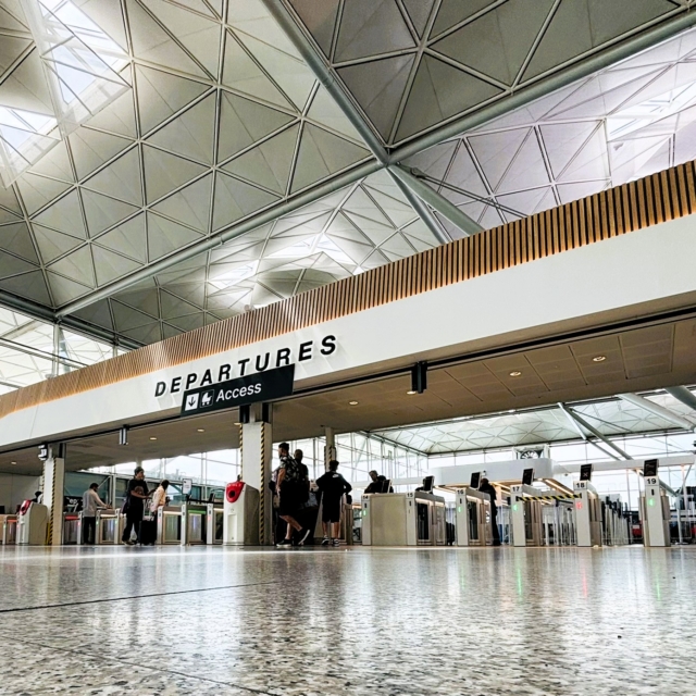 Stansted Terminal Security entrance.