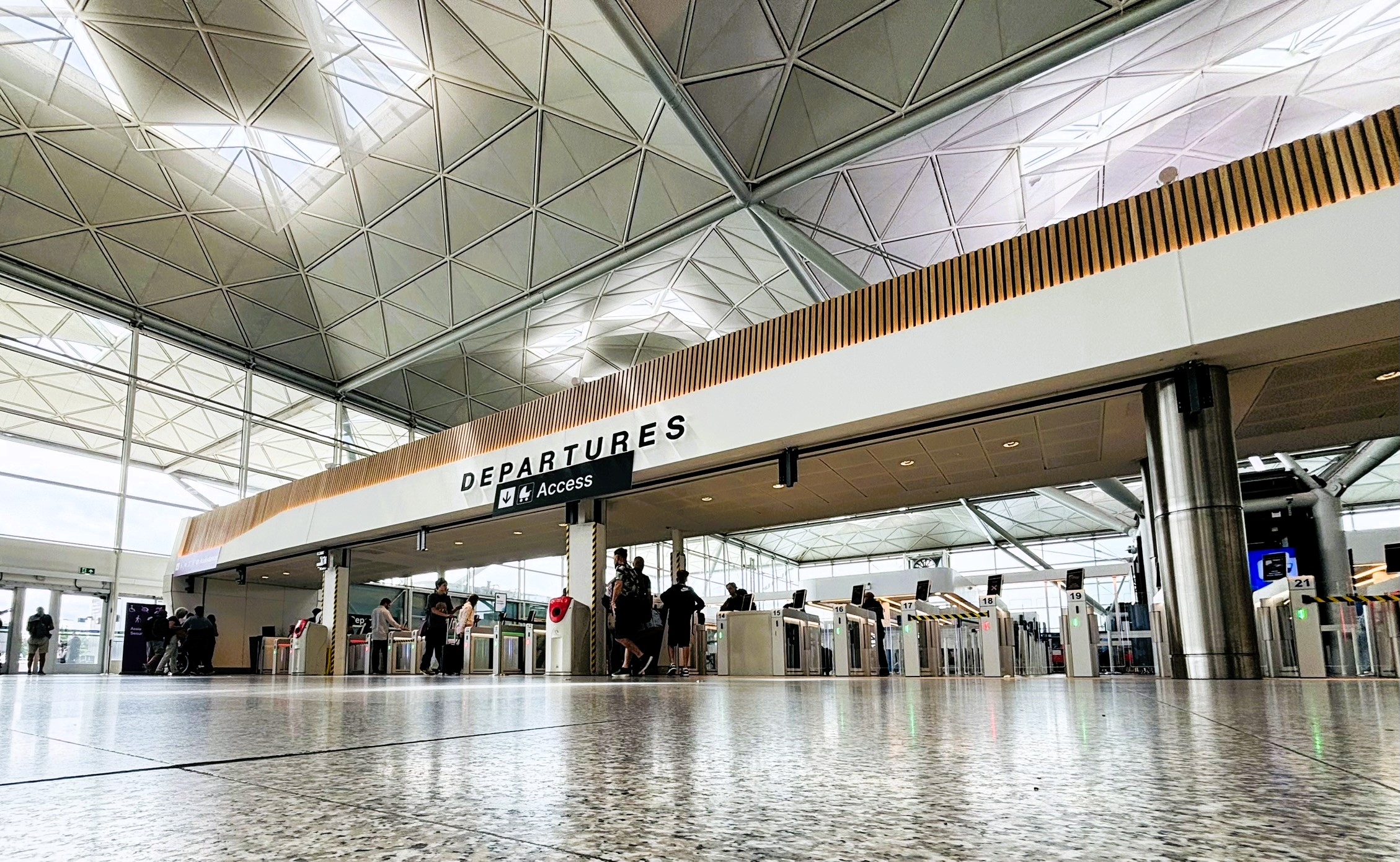 Stansted Terminal Security entrance.