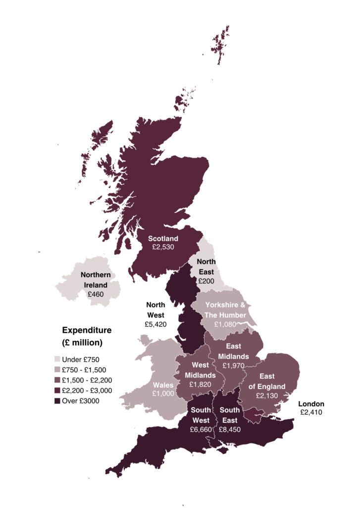 MoD spending by region