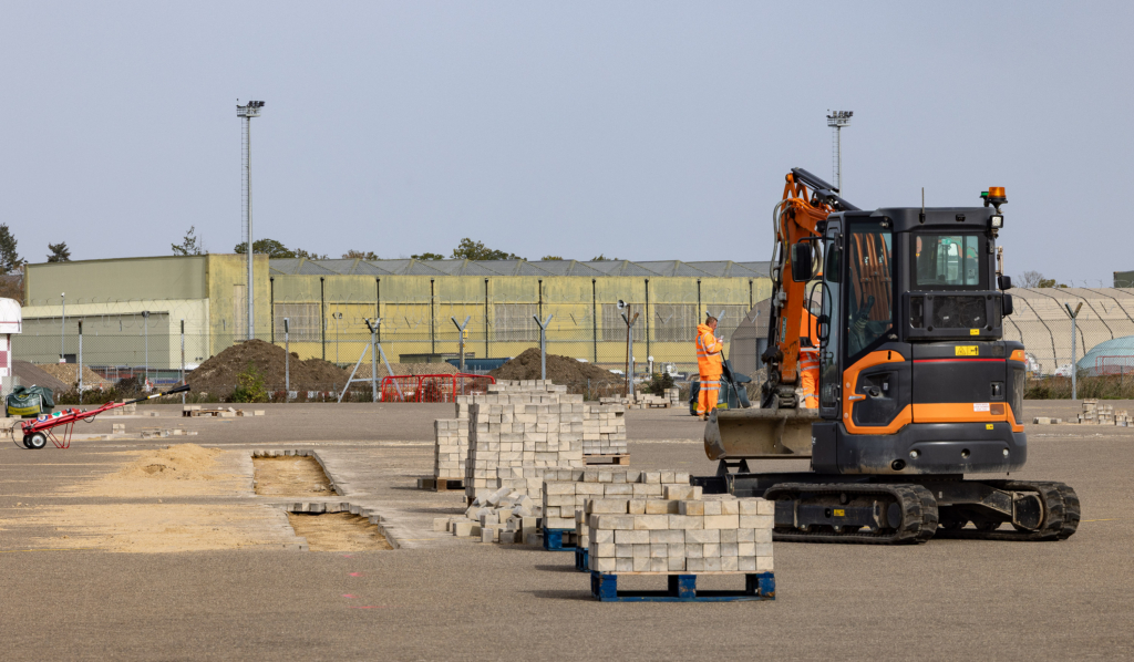 Runway resurfacing work at RAF Brize Norton as part of Project Mace in September 2026. Image: MOD Crown Copyright/Royal Air Force