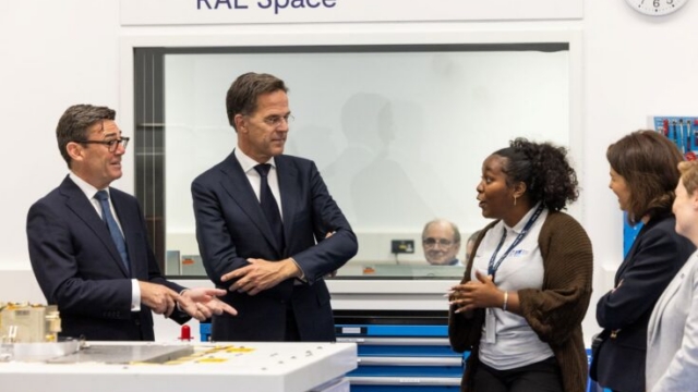 Prime Minister Andy Burnham and NATO Secretary General Mark Rutte at RAL.