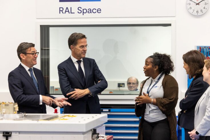 Prime Minister Andy Burnham and NATO Secretary General Mark Rutte at RAL.