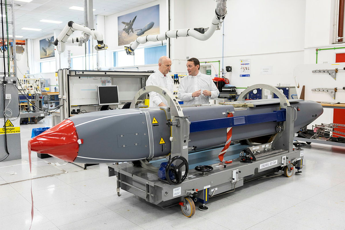 Former Defence Secretary John Healey MP is given a tour of the UK's Storm Shadow production line at MBDA's facility in Stevenage on 31 May 2025. Image: MOD Crown Copyright/Rosie Hallam
