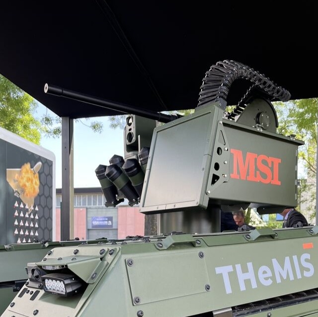 MSI-DS unveiled the TERRAHAWK RAPTOR during the opening day of DVD2026 on 16 September 2026. This RWS is optimised for C-UAS operations. Image: MSI-DS