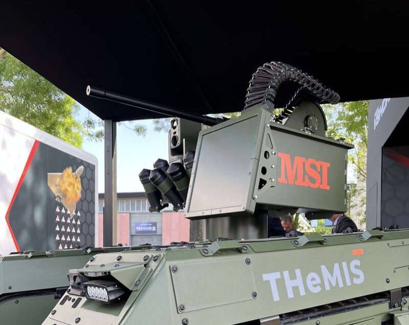 MSI-DS unveiled the TERRAHAWK RAPTOR during the opening day of DVD2026 on 16 September 2026. This RWS is optimised for C-UAS operations. Image: MSI-DS
