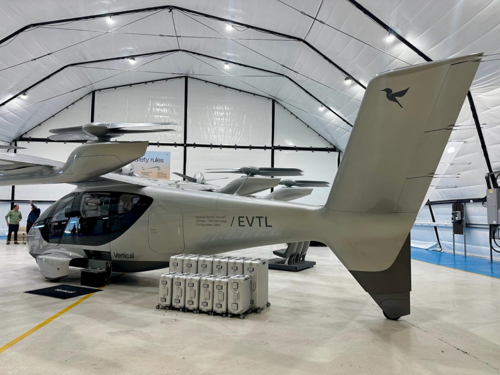 Vertical Aerospace Valo in the old hangar