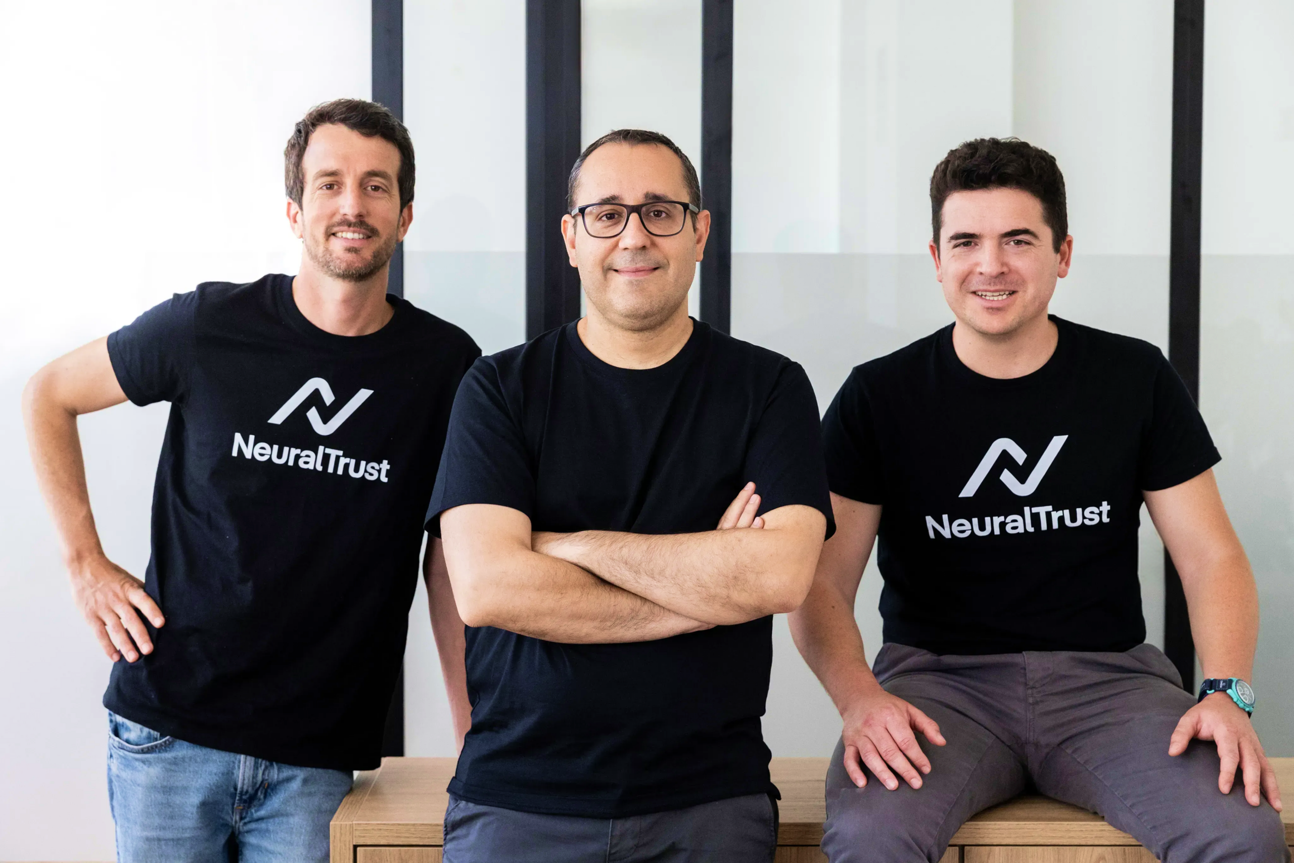 NeuralTrust founders Joan Vendrell (CEO), Victor Garcia (CTO) and Alejandro Domingo (COO). Photo: NeuralTrust