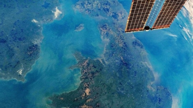 View of the UK from the International Space Station.