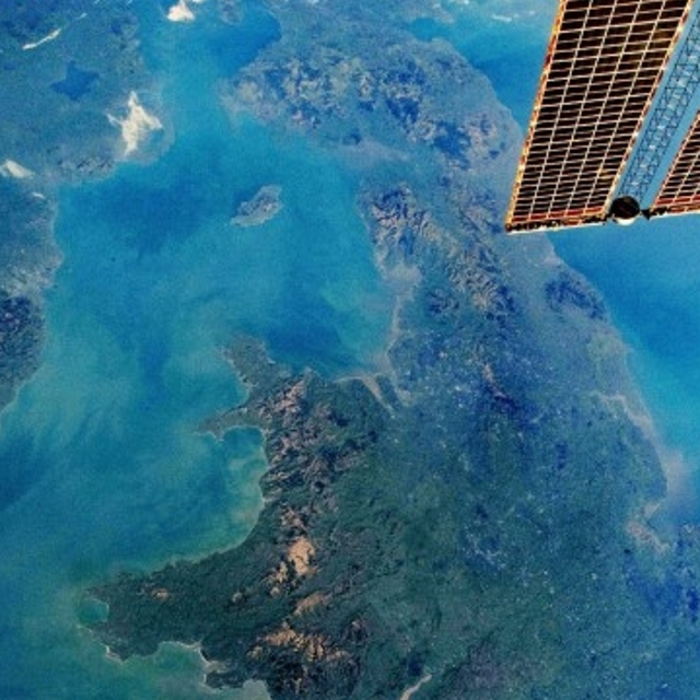 View of the UK from the International Space Station.