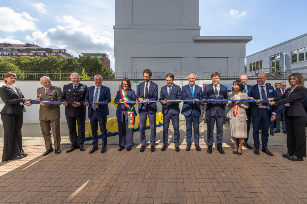 Ribbon cutting at edgewing engineering centre opening in Turin