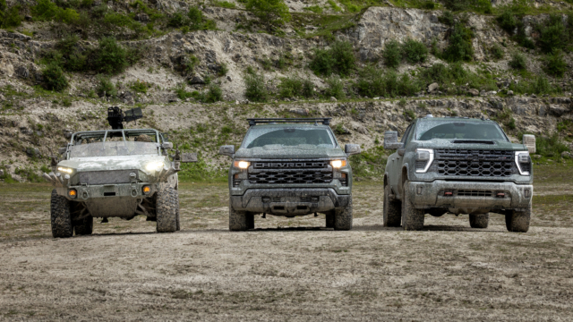 Team LionStrike Chevrolet Silverado for British Army LMV bid