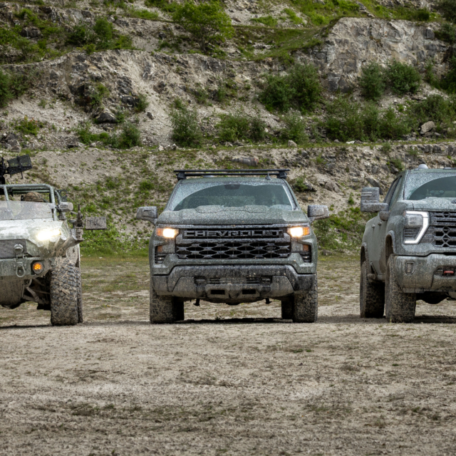 Team LionStrike Chevrolet Silverado for British Army LMV bid