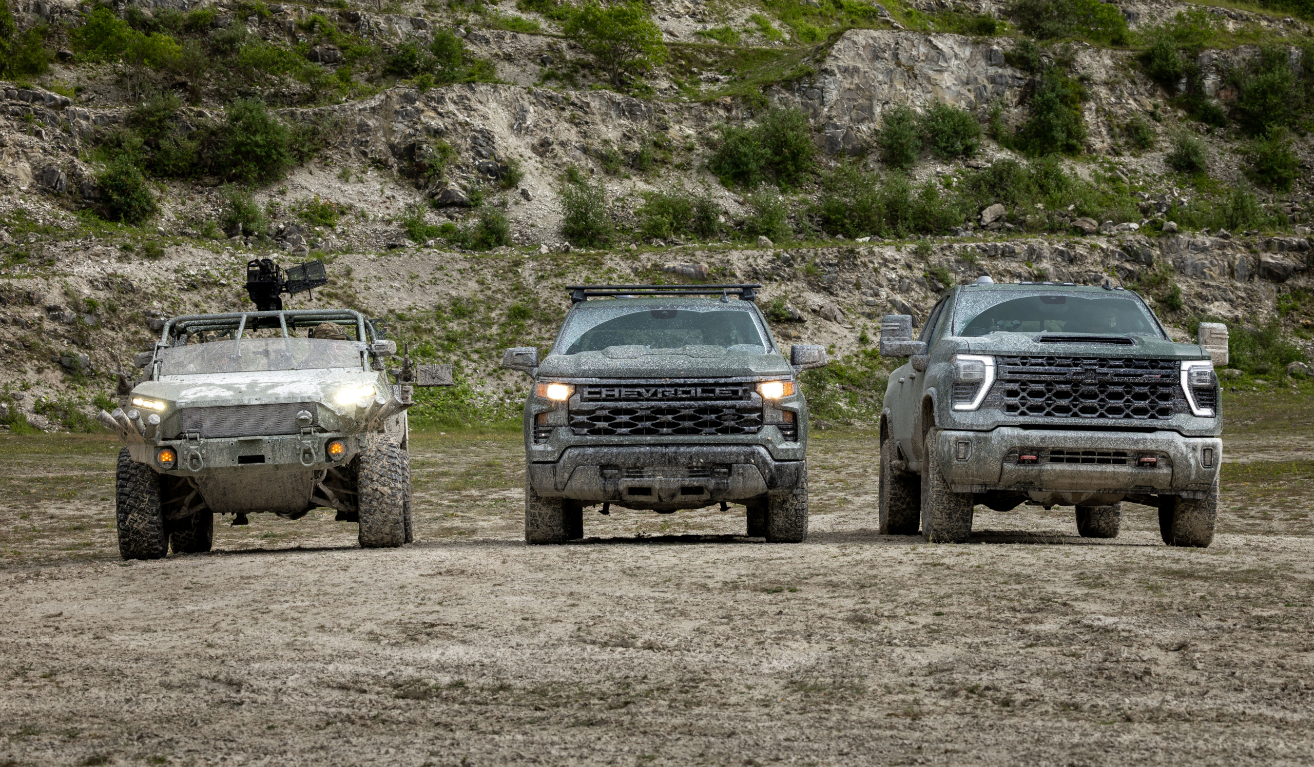 Team LionStrike Chevrolet Silverado for British Army LMV bid