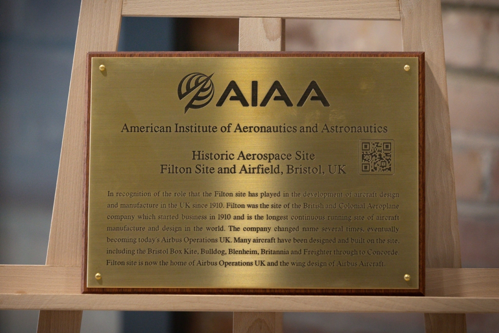 AIAA-plaque