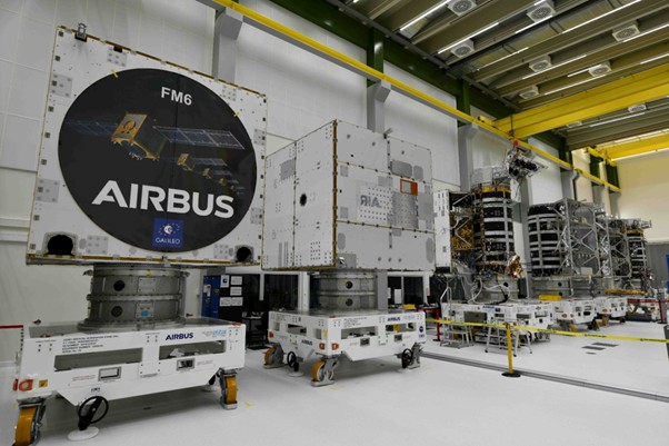 G2satellites in Airbus' cleanroom, Friedrichshafen.